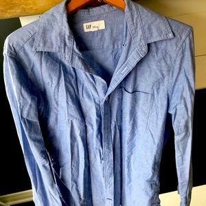 Mens Chambray button down shirt